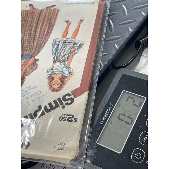 80s Simplicity 6041 Sewing Pattern Size 8 Girls Pullover Dress Two Lengths UNCUT - Picture 6 of 6